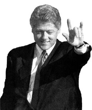 Image result for president  satanic hand signs